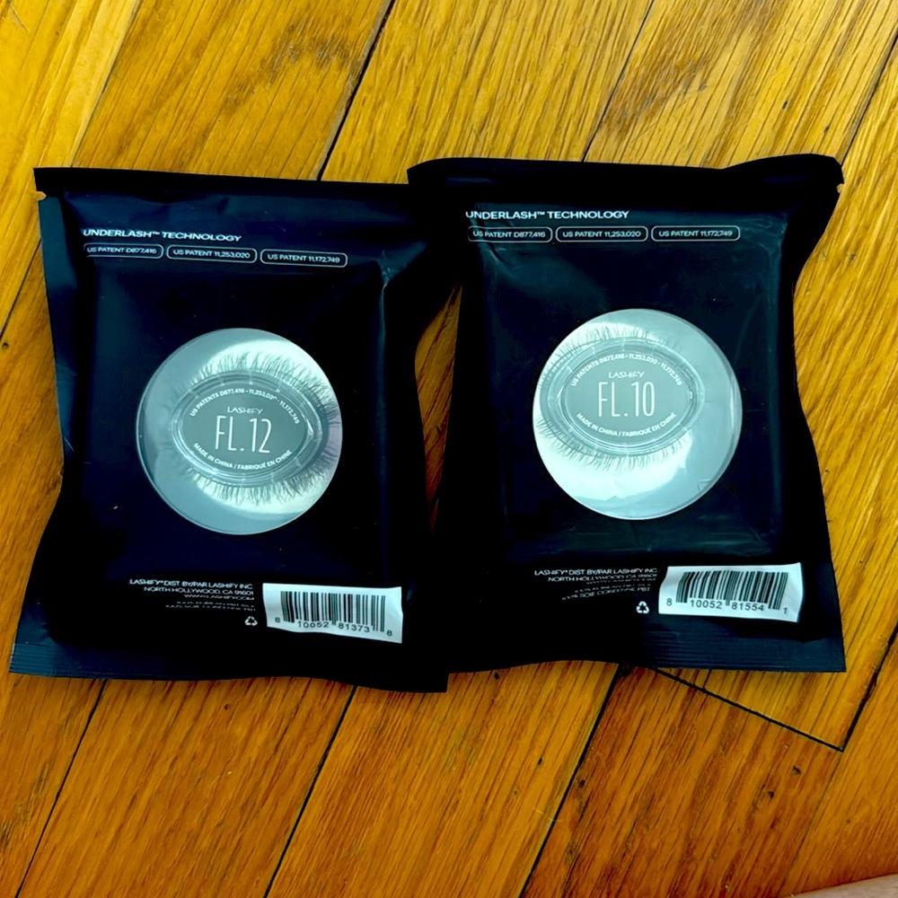 Lashify Fluffy Lite 2-pack FL10 & FL12 Lashes NWT in Black